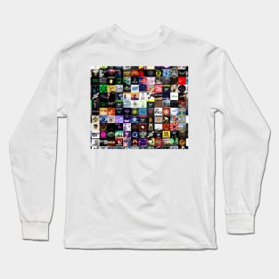 Music collage electronic Long Sleeve T-Shirt